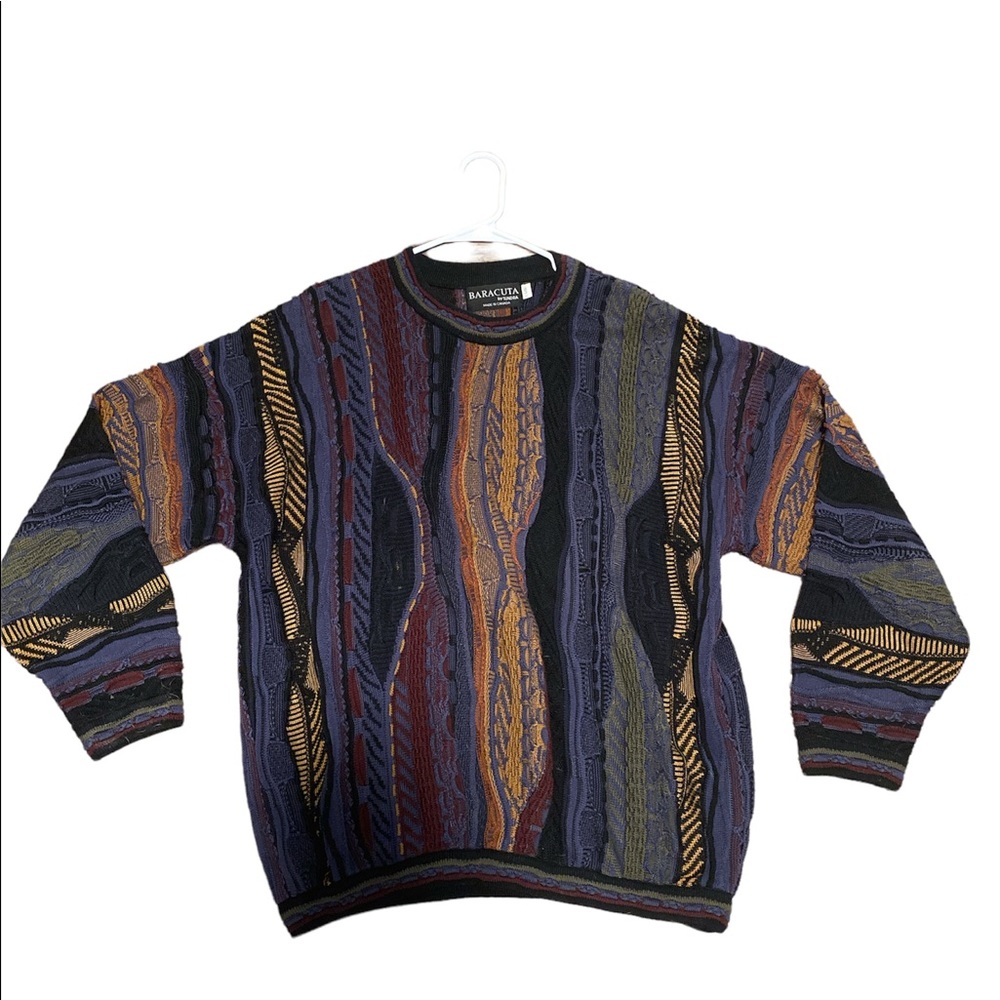(RARE) Vintage Baracuta by Tundra Sweater coogi style